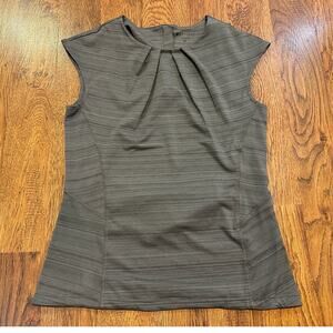 Athleta Stinson Back Zip Running Top Women’s Small Gray Athletic Activewear
